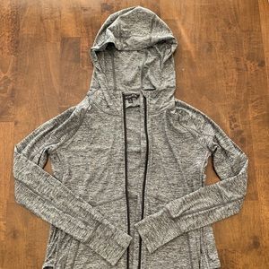 ATHLETA black and grey hoodie zip up
